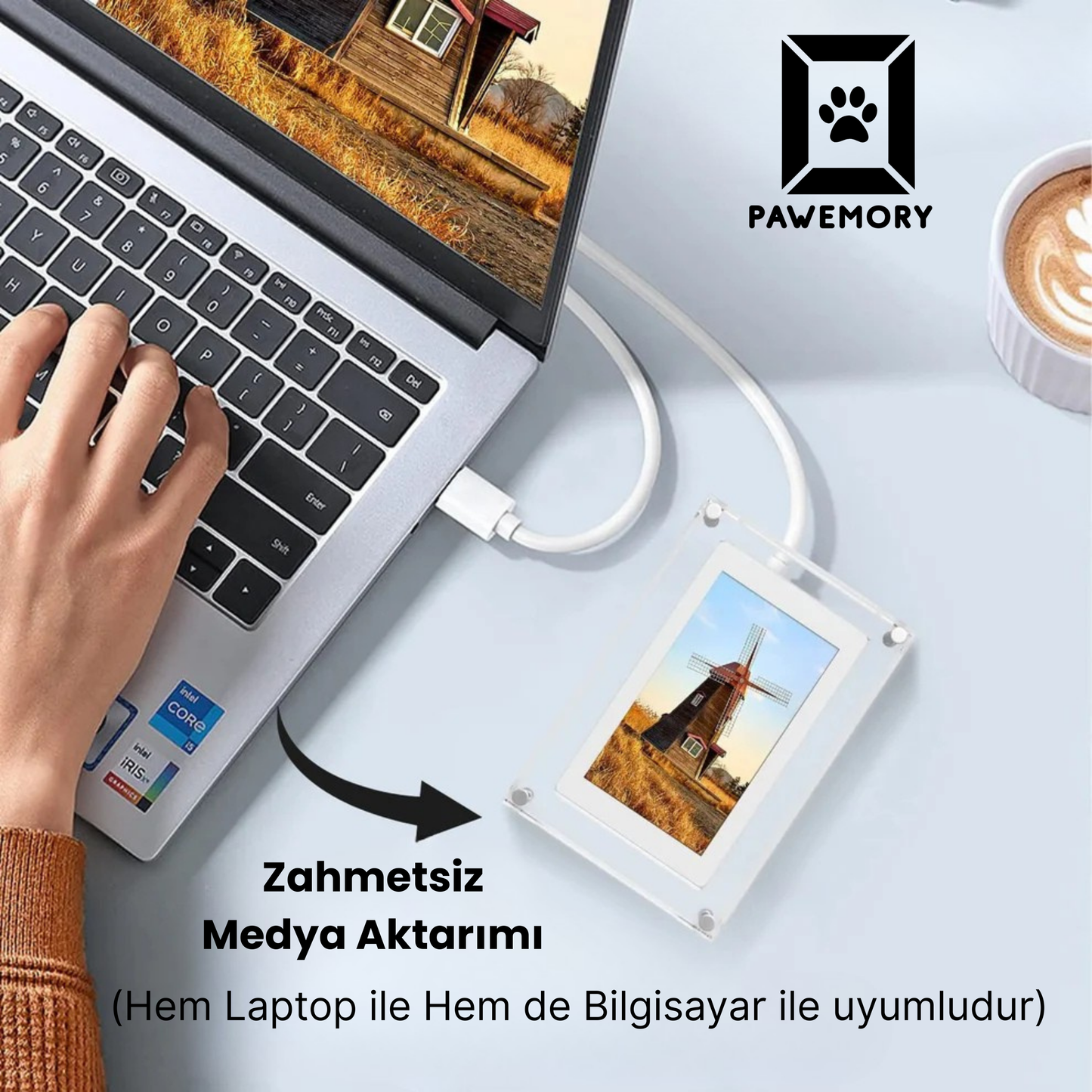 Powemory™ Dijital Anı çerçevesi